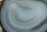 Polished Brazilian Banded Agate Section #326687-1